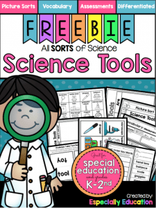 Cover of science tools freebie hands_on_science_especially_education_tpt