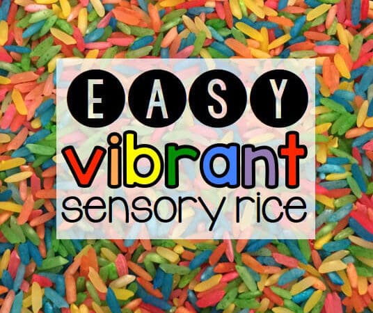 Easy, Vibrant Sensory Rice – Plus Eight Benefits of Sensory Rice Play