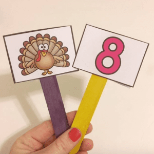10 Fat Turkeys Counting Activity