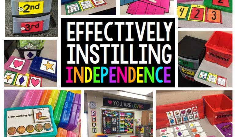Instilling Independence in the Classroom