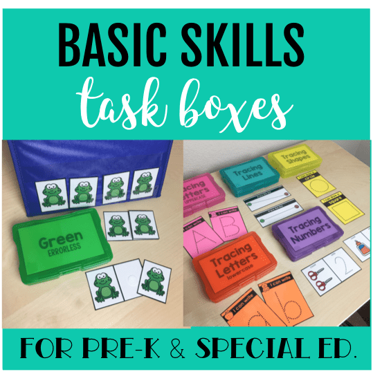 August Task Boxes for Special Education - Teaching Autism