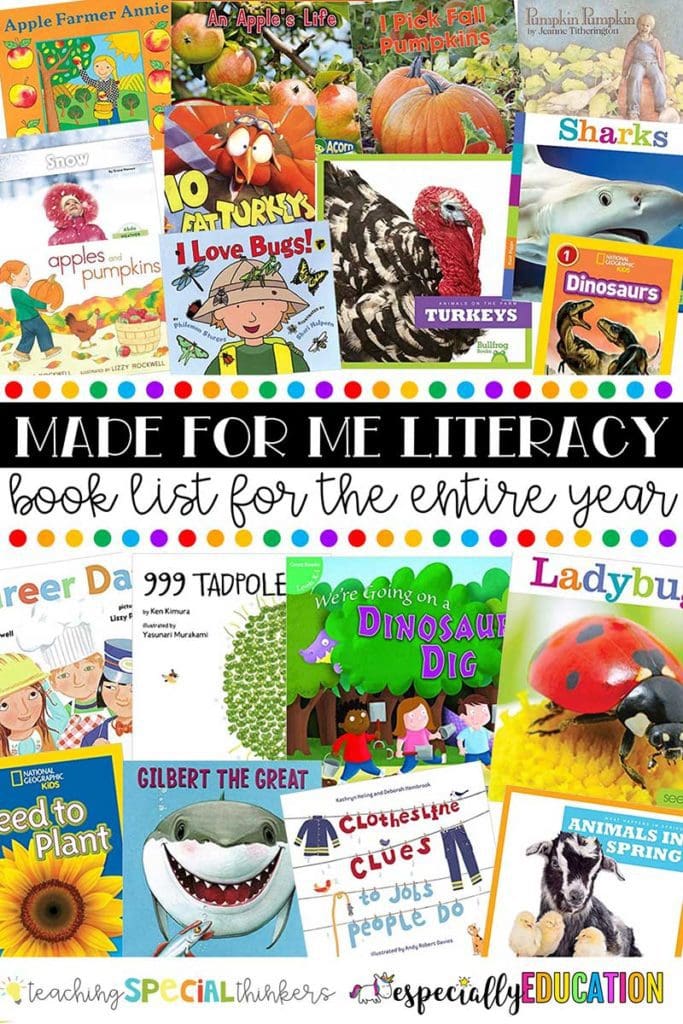 Made For Me Literacy Book List