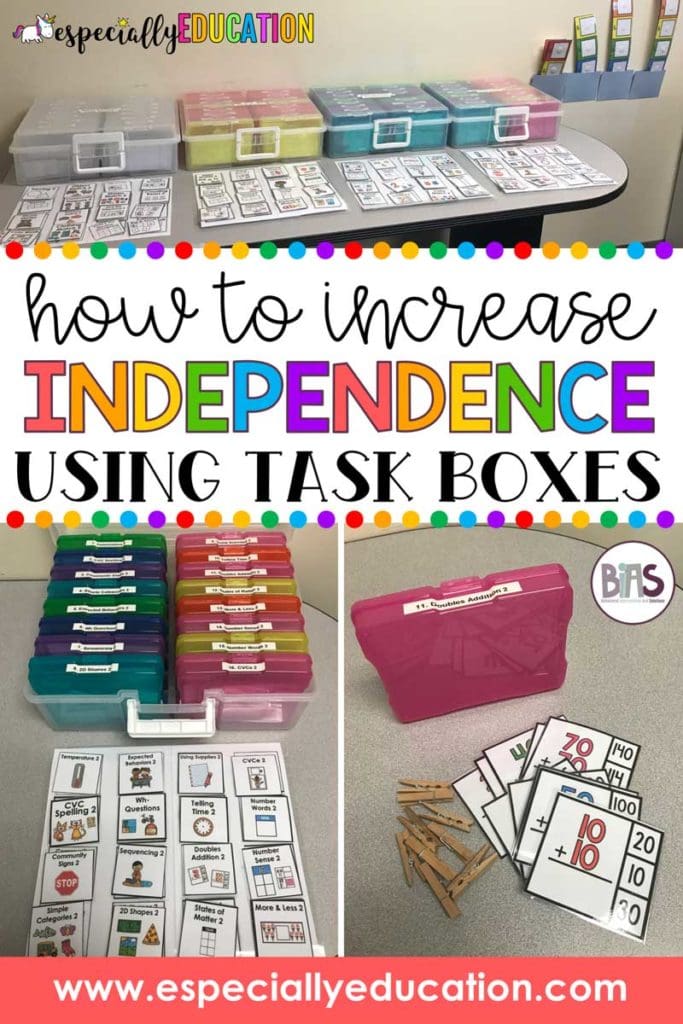 How to Increase Independence Using Task Boxes in the Classroom