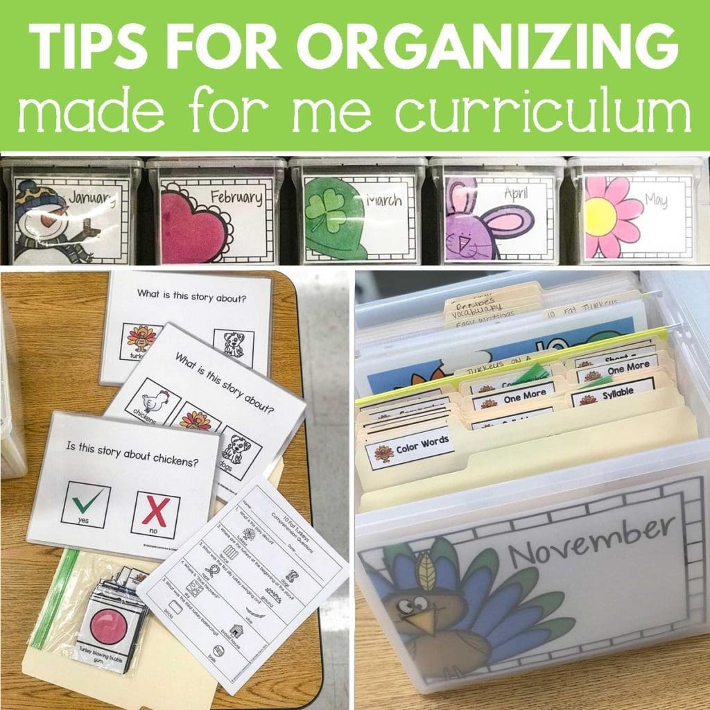 5 Tips for Organizing Made For Me Literacy Curriculum