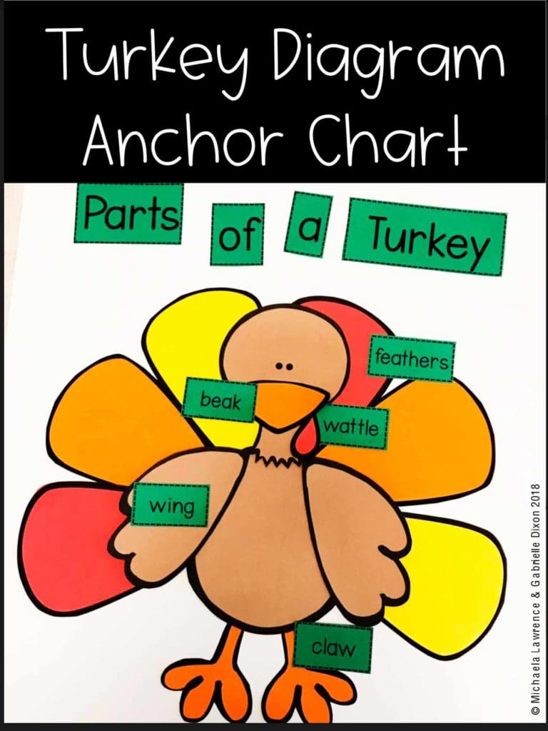 Made-For-Me-Literacy-Turkey-Diagram-Anchor-Chart