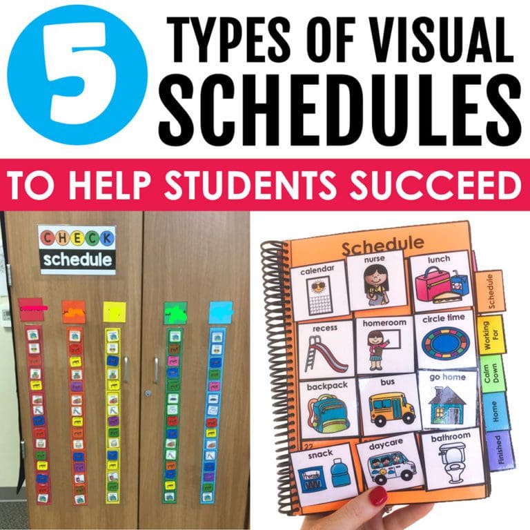 5 Types Of Visual Schedules Help Students Succeed