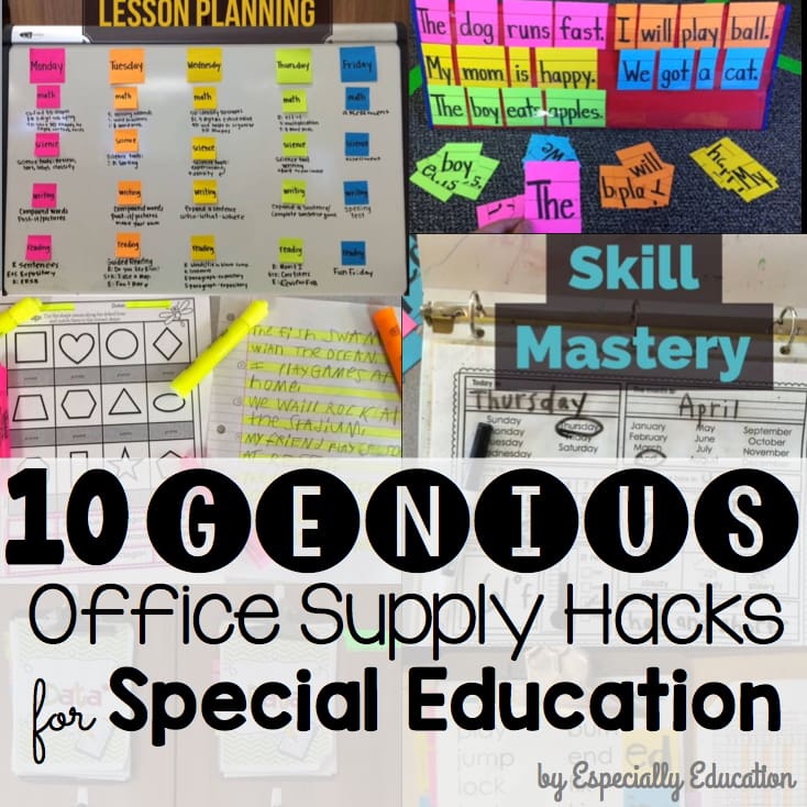 Office Supply Hacks for Teachers and a FREEBIE