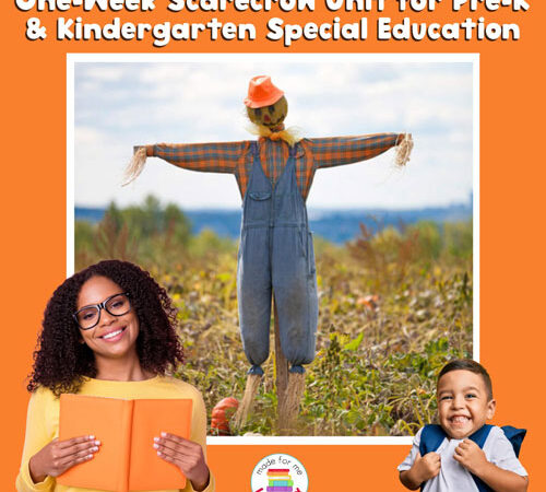 One-Week Scarecrow Fun Bundle Unit for Pre-K, Kindergarten and Special Education Teachers