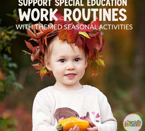 Using Fall Activities for Special Education That Support Independent Work
